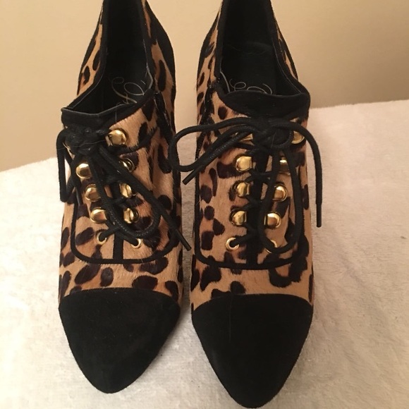 Leopard print platform heels - Picture 4 of 4